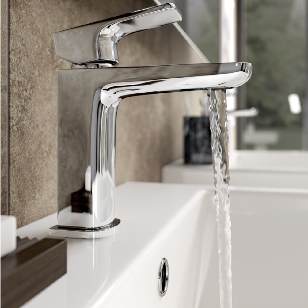 Lifestyle image of the Dorian Chrome Basin Mixer Tap ZERO105726